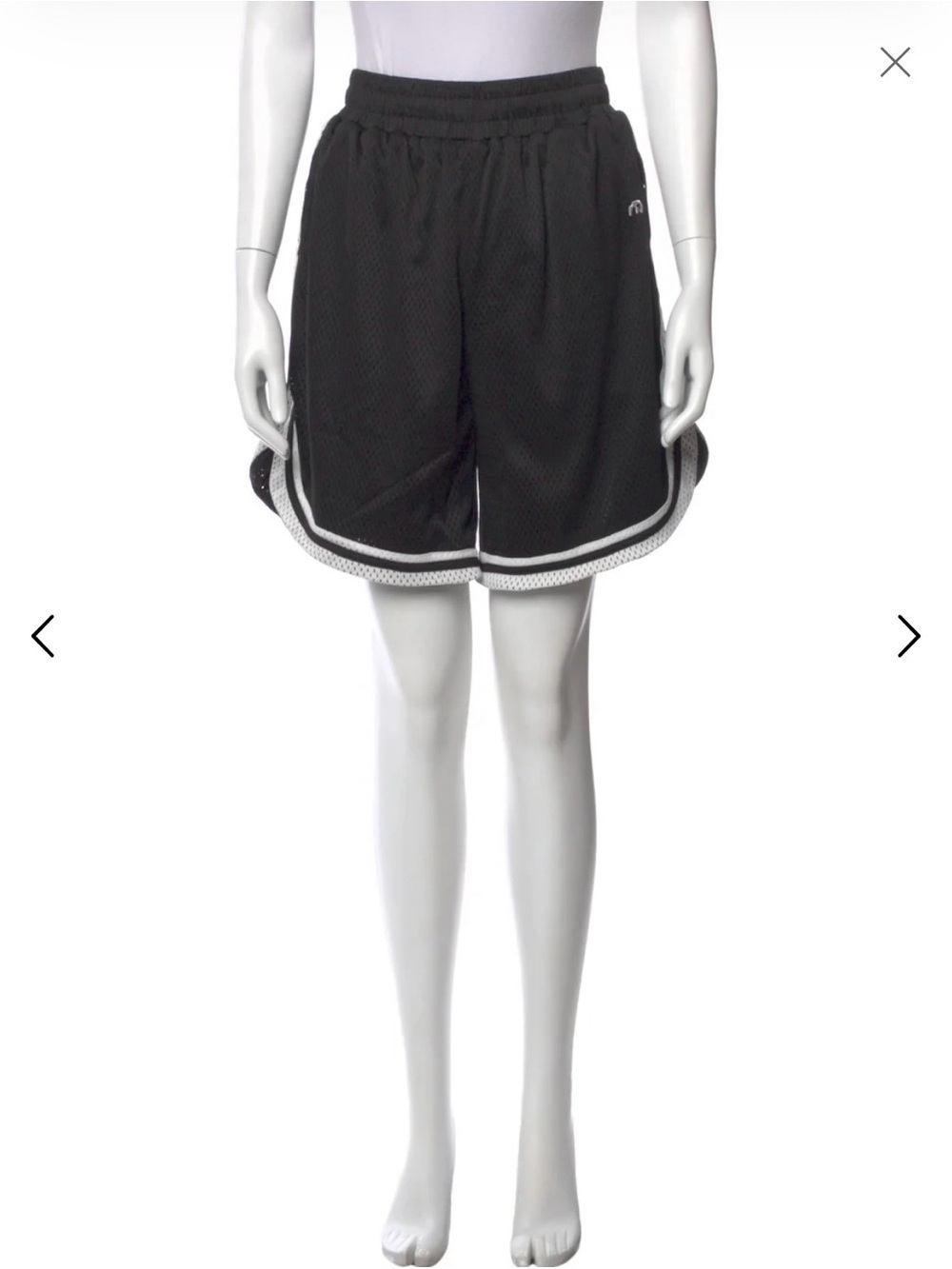 Miaou Mesh Basketball Shorts in Black